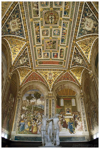 Biblioteca Piccolomini en Siena || Nikon D80 / 18mm | 1/15s | f/3,5 | ISO 250 | a pulso